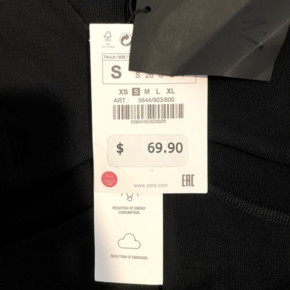 Zara intimate collection bodysuit. Size S. New with tags - Picture 3 of 3